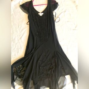 AfterDark Women’s Black See-through Formal Maxi Dress UK Import Size 12